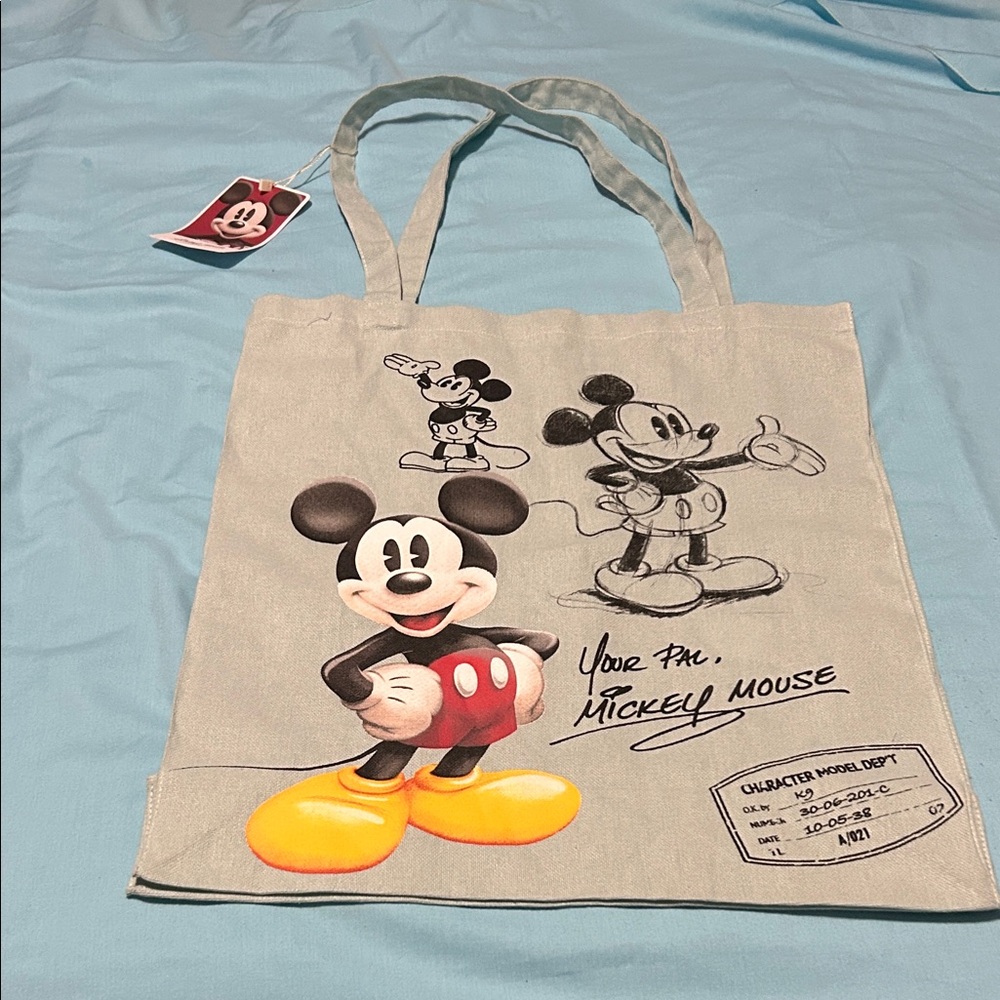 Primark Disney Mickey Mouse  reusable Tote Bag nwt